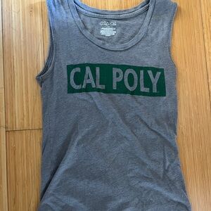 Cal Poly Gray Sleeveless Top